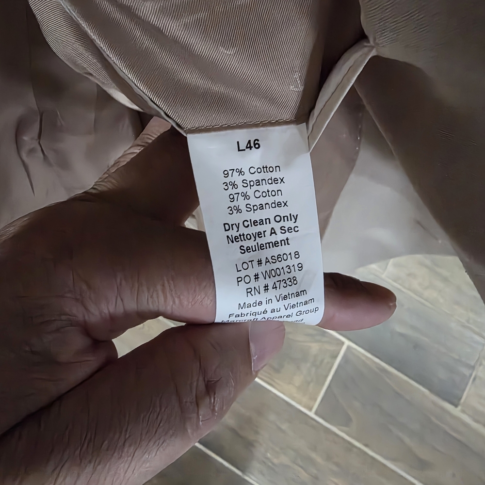 Beige Cotton Blend Garment